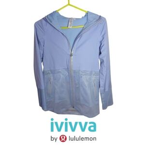 Ivivva by Lululemon Blue Rain Jacket